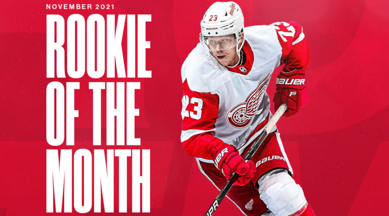 Red Wings’ Lucas Raymond named NHL Rookie of the Month for November